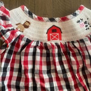 Girls farm animals dress